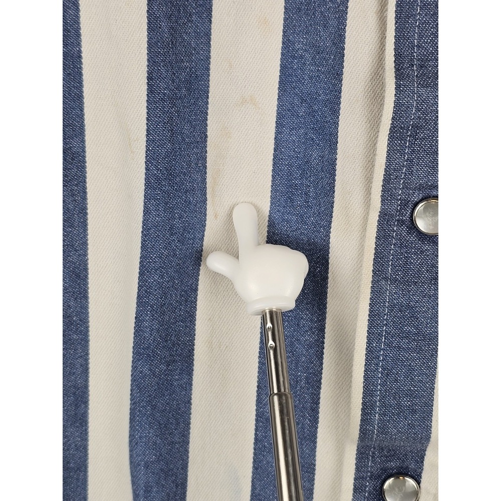 Vtg H Bar C Ranch Wear Western Pearl Snap Striped Shirt XXL Sz Tag Missing USA - Picture 9 of 13